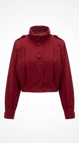 6070 Paris cropped trench jacket