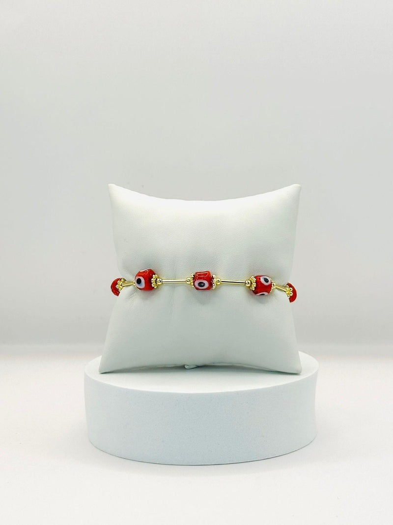 B3025 Ojitos Red Bracelet