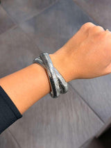 DL300 CHUNKY TWIST GOLDEN BRACELET