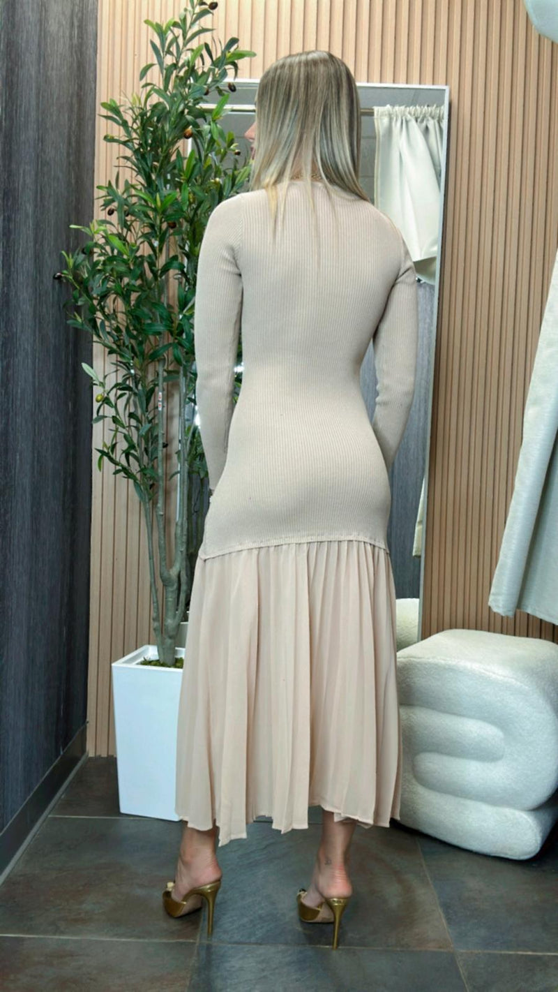 7009 Long sleeve maxi dress