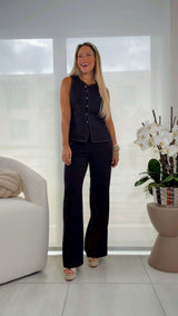 H531 Matching vest and pants set