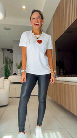 Y300 Love heart sequin top