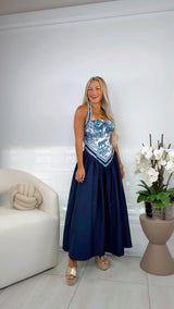 4501 Safari muse midi dress