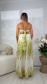 2465 Printed maxi dress