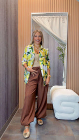 2936 Lemon print blouse