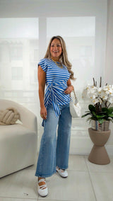 1471 High rise baggy wide pants