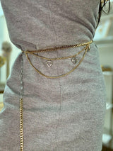 DL65 Two tone with hearts belt