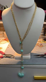 N1204 Primaveral heart necklace