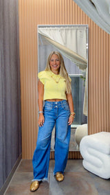 7569 Sleveless collar neck blouse