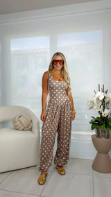 1922 Polka dot print jumpsuit Kiut