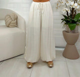 3102 Linen bubble pants