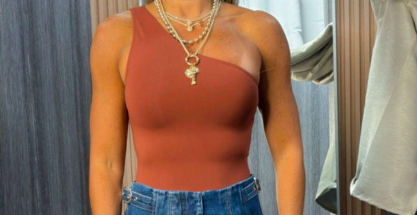 1265 One shoulder bodysuit