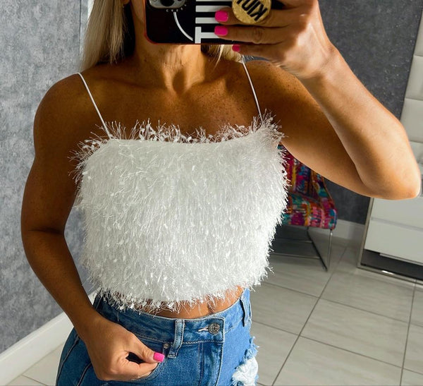 0390 Fur tube fairy top