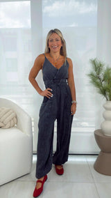 0837  Washed baggy jumpsuit