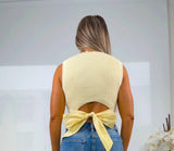 1463 Back bow sweater top