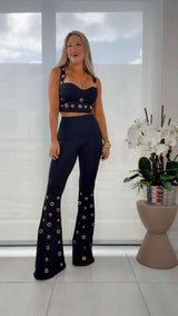T538 Set golden eyelets