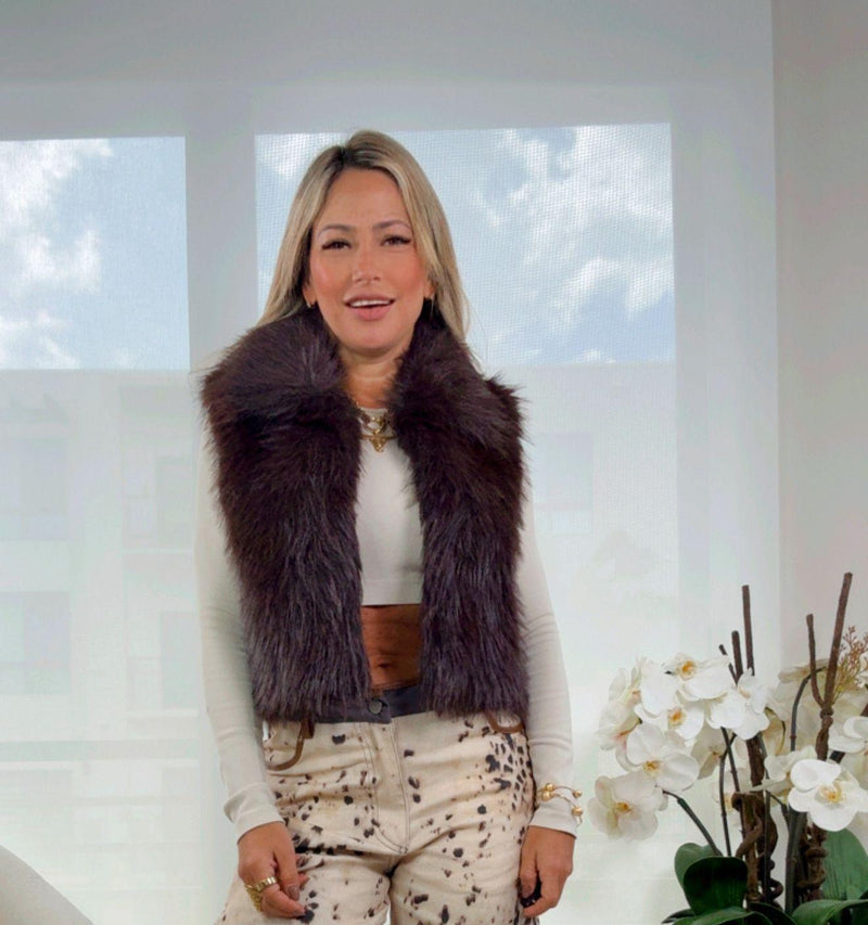 X250 Fox faux fur vest gilet