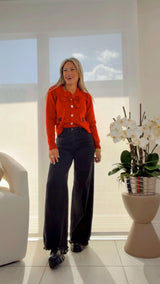 6677 Bow detail cardigan sweater