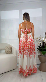 2465 Printed maxi dress
