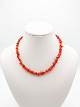 N1246 Puka coral colors necklace