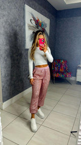 9958 Sequin jogger pants