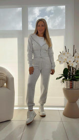 9599 Zip up hoodie and jogger pants set