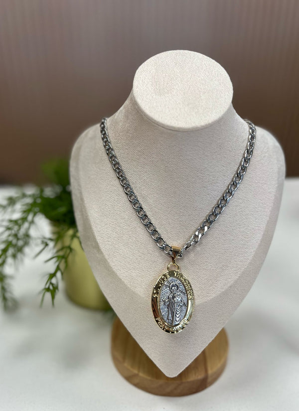 N1049 San judas necklace
