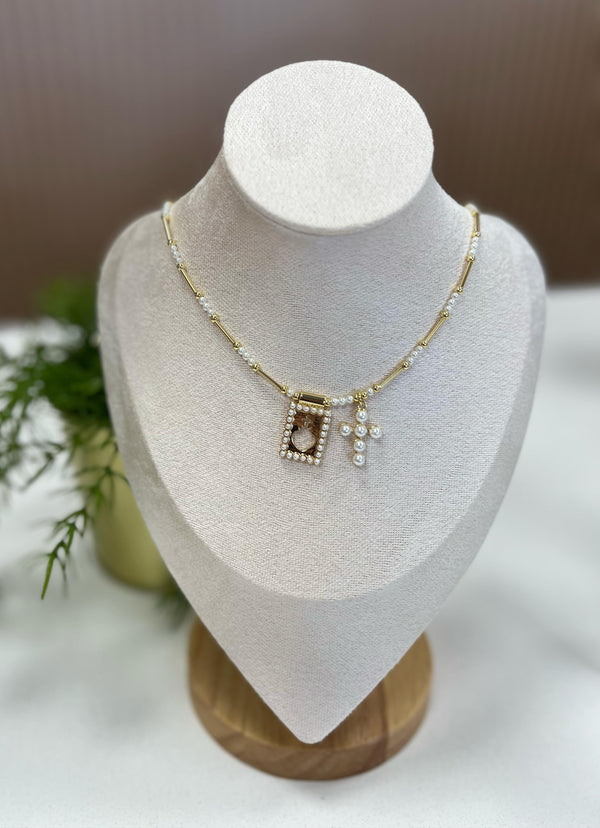 E5001 SCJ Pearl Escapulary