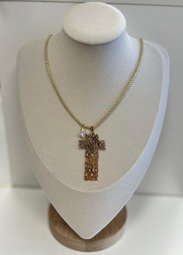 N1114 Cruz Sta Teresa de avila Necklace