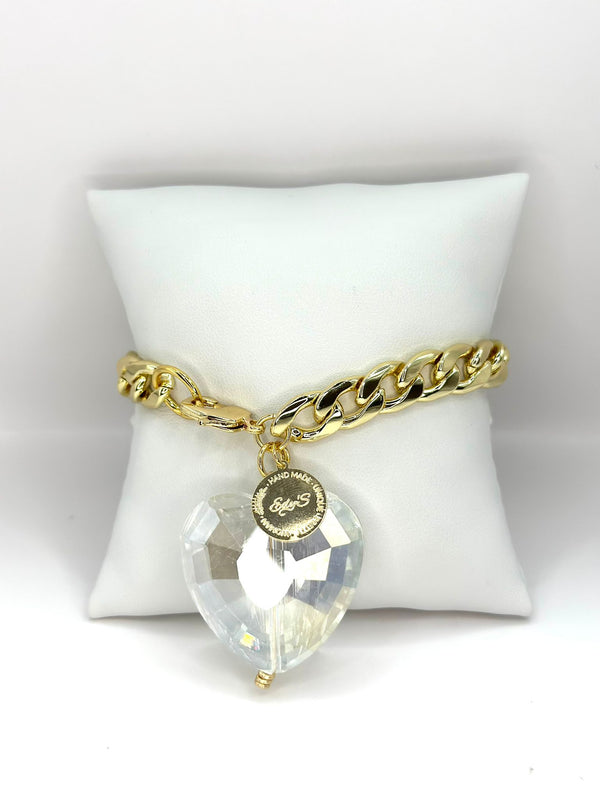 B3063 Heart brillo bracelet