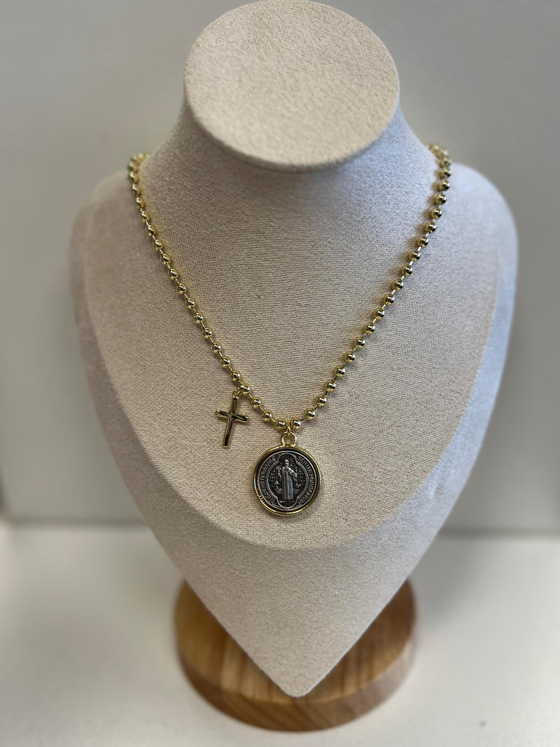 N1051 Mini medalla San Benito