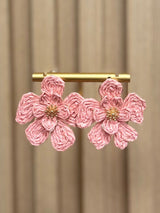 1321 Crochet flower earring