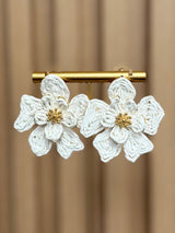 1321 Crochet flower earring