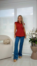 6210 Structured poplin blouse