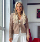 L799 Crochet knit sweater