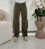 1314 Slouchy ankle barrel corduroy pants