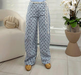 3164 Polka dot barrel pants