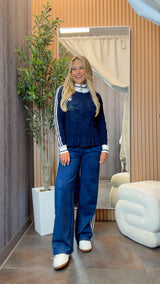 2850 Peplum Zip-up crochet sweater