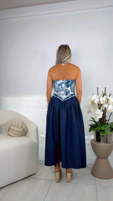 4501 Safari muse midi dress
