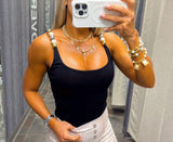 2268 Bodysuit with strap detail