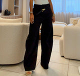 5268 Dressy belt barrel pant