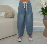 5325 Ballon wide leg barrel pants