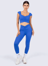 CROP EMANA FLOW - BLUE