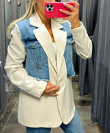 8614 Blazer jacket with denim