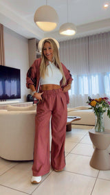 3888 Plaid sport jacket and pants set