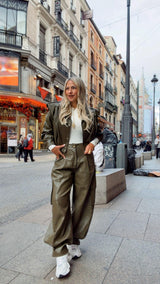 7746 Faux Leather Jacket