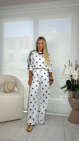 112 Polka dot sweater and pants set