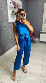 319R One shoulder jogger jumpsuit