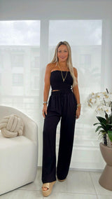 6307 Strapless top and pants set