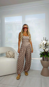 1922 Polka dot print jumpsuit Kiut